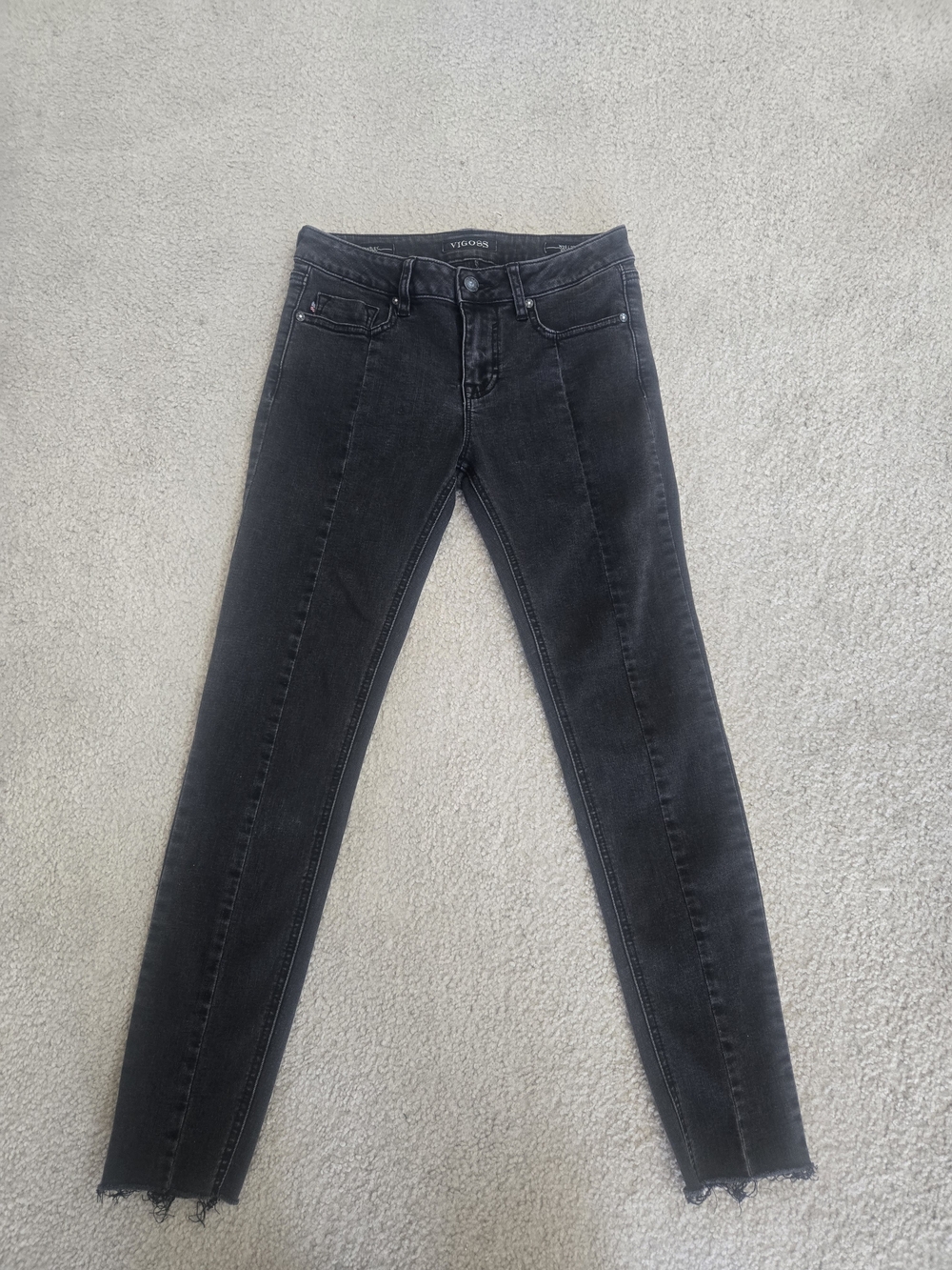 Marley Skinny Vigoss Black Mid Rise  Jeans Size 26